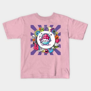 Raspberry Sorbet - Kawaii Style Music Kids T-Shirt